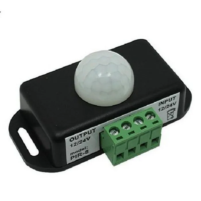 

DC 12V 24V 8A Automatic Adjust PIR Motion Sensor Switch IR Infrared Detector Light Switch Module for LED Strip Light Lamp#sw