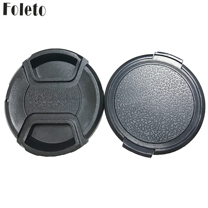Защитная крышка объектива Foleto 49 52 55 58 62 67 72 77 82 мм Универсальная для Canon Nikon Sony
