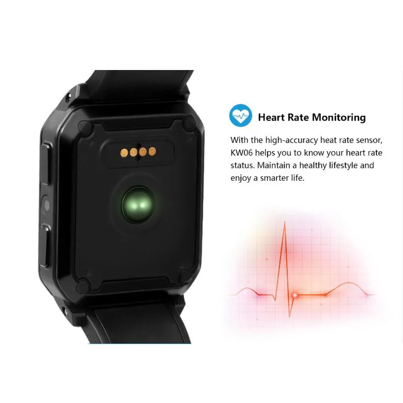 Smartwatch для ios и Android интеллектуальные часы kw06 pk kw88 поддерживает две SIM карты MTK6580 4