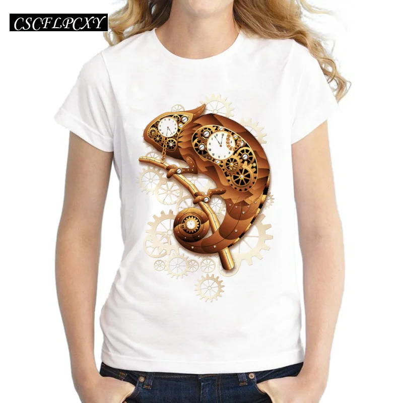 New-fashion-Steampunk-Vintage-Owl-Cat-Chameleon-design-Women-s-animal-creative-Printed-T-shirt-lady (1)