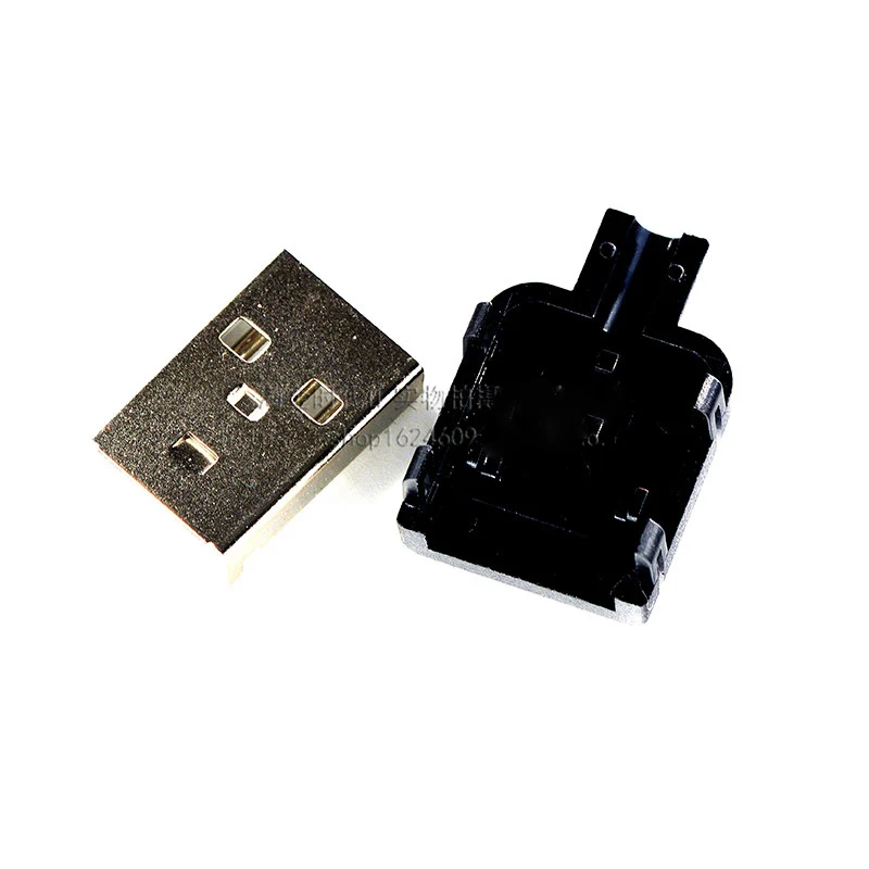 10 шт./лот USB штекер с пластиковым корпусом из трех частей разъем типа A 4P|male usb