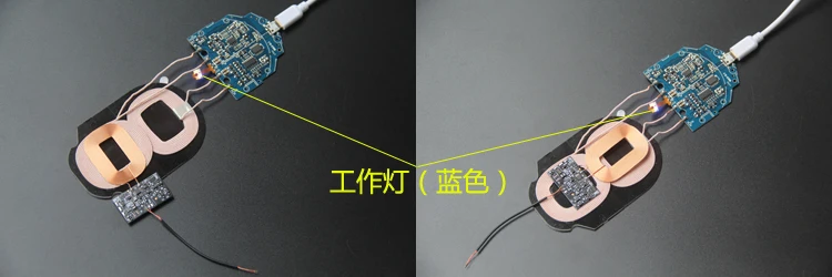 Двойная петля быстрой зарядки беспроводной зарядное устройство передатчик Модуль PCBA доска 2 катушки общие Android Apple DIY модификации