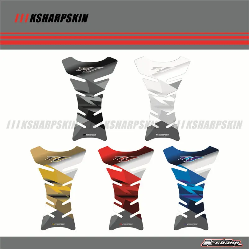 

3D ADESIVI Sticker Decal Emblem Protection Tank Pad Cas Cap Fit YAMAHA YZF R1 YZF-R1