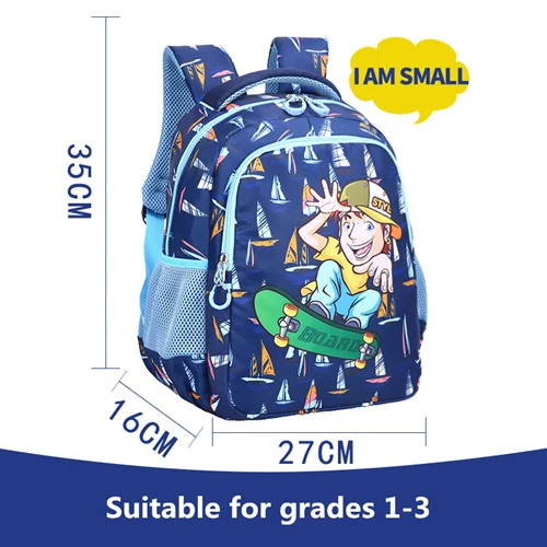 Новая детская школьная сумка с мультяшным принтом, рюкзак для подростков, девочек и мальчиков, модная детская сумка для книг, школьный ранец mochilas - Цвет: small  picture 3