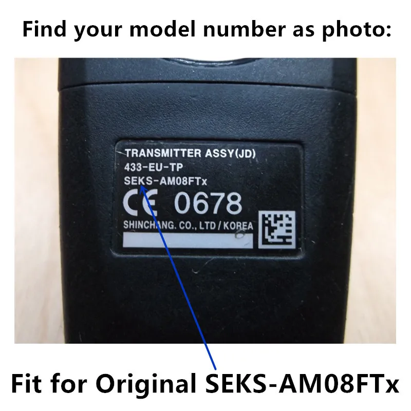 QCONTROL Автомобильный Дистанционный ключ Костюм для KIA CE0678 SEKS-AM08FTx 433-EU-TP 433MHz передатчик в сборе с ID46 пустой