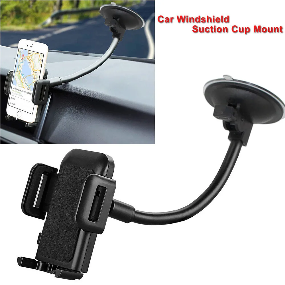 

New Windshield Dashboard Holder Cell Phone Car Mount Holder Navigation Vehicle Phone Clamp Mount with Strong Suction Cup