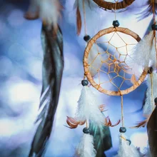 Dreamcatcher Laeacco Crianças Dreamlike Luz Fotografia Fundo Bokeh Personalizado Fotográfico Backdrops Para Estúdio de Fotografia