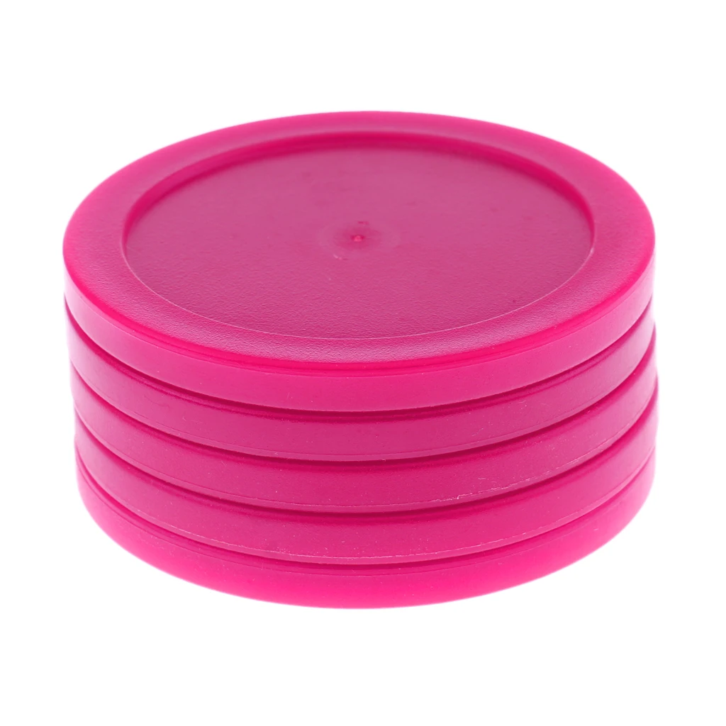 5 Pieces 62mm Durable Plastic Air Hockey Pucks Choice of Colors Entertainment Table Game Standard Air Hockey Pucks Accessories