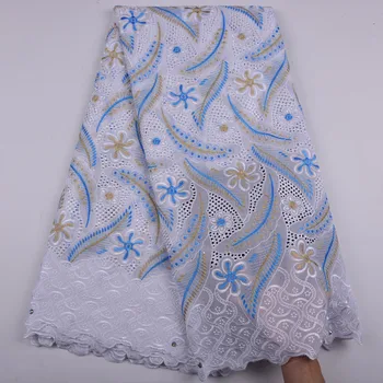 

Hot Sale 100% Cotton Voile Lace Swiss Lace Latest High Quality Swiss Voile Laces in Switzerland For Men Dress Women Dress A1263