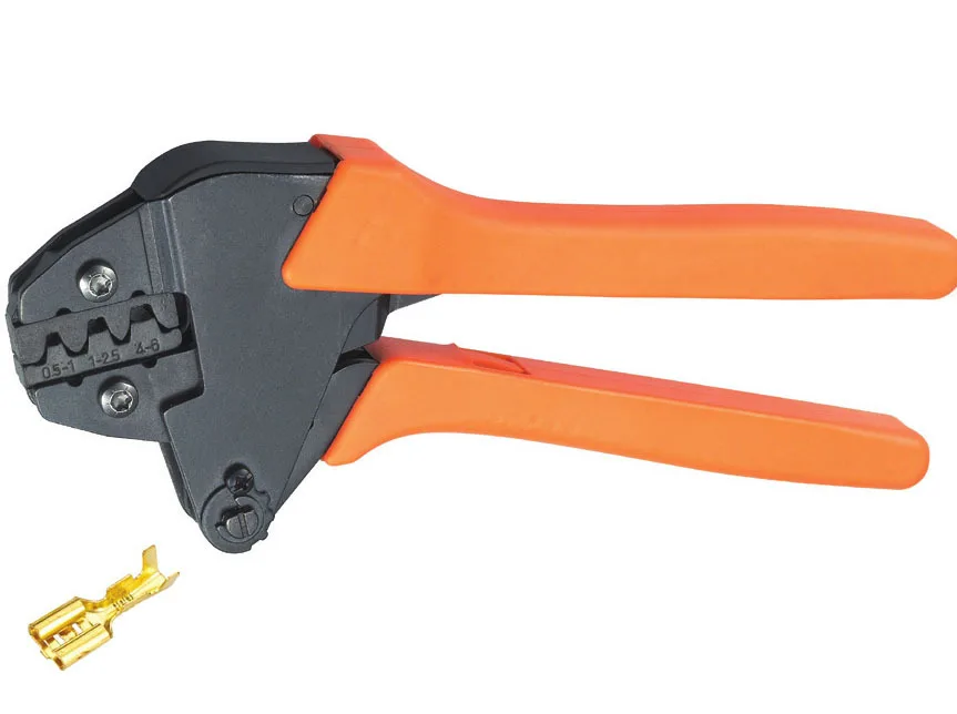

Ratchet crimping plier 0.5-6.0mm2 AWG 20-10 terminals crimping tools multi crimping pliers