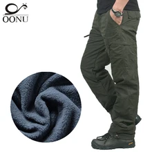 OONU marke Winter Doppelschicht männer Cargohose Warm Baggy Hosen Baumwolle Hosen Für Männer Männliche Militärische Tarnung Taktische B02
