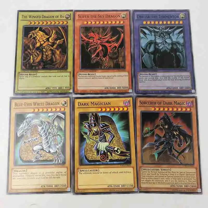 Yugioh 66pcs set Cards Egyptian God Collectible Toys for Boy Yu Gi Oh Legendary Board Game Collection Cards with Metal Box