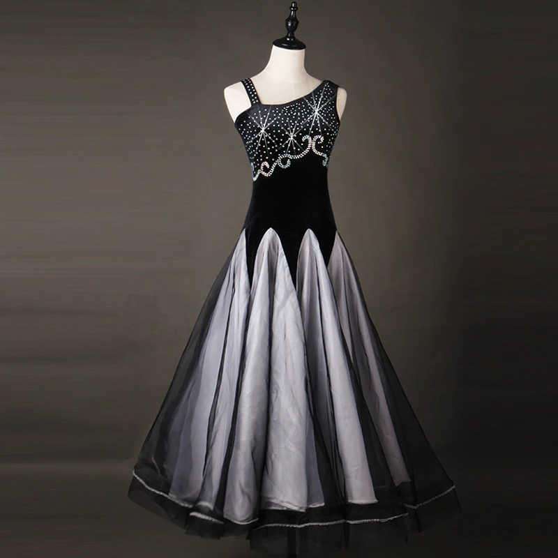 One Shoulder Ballroom Dress