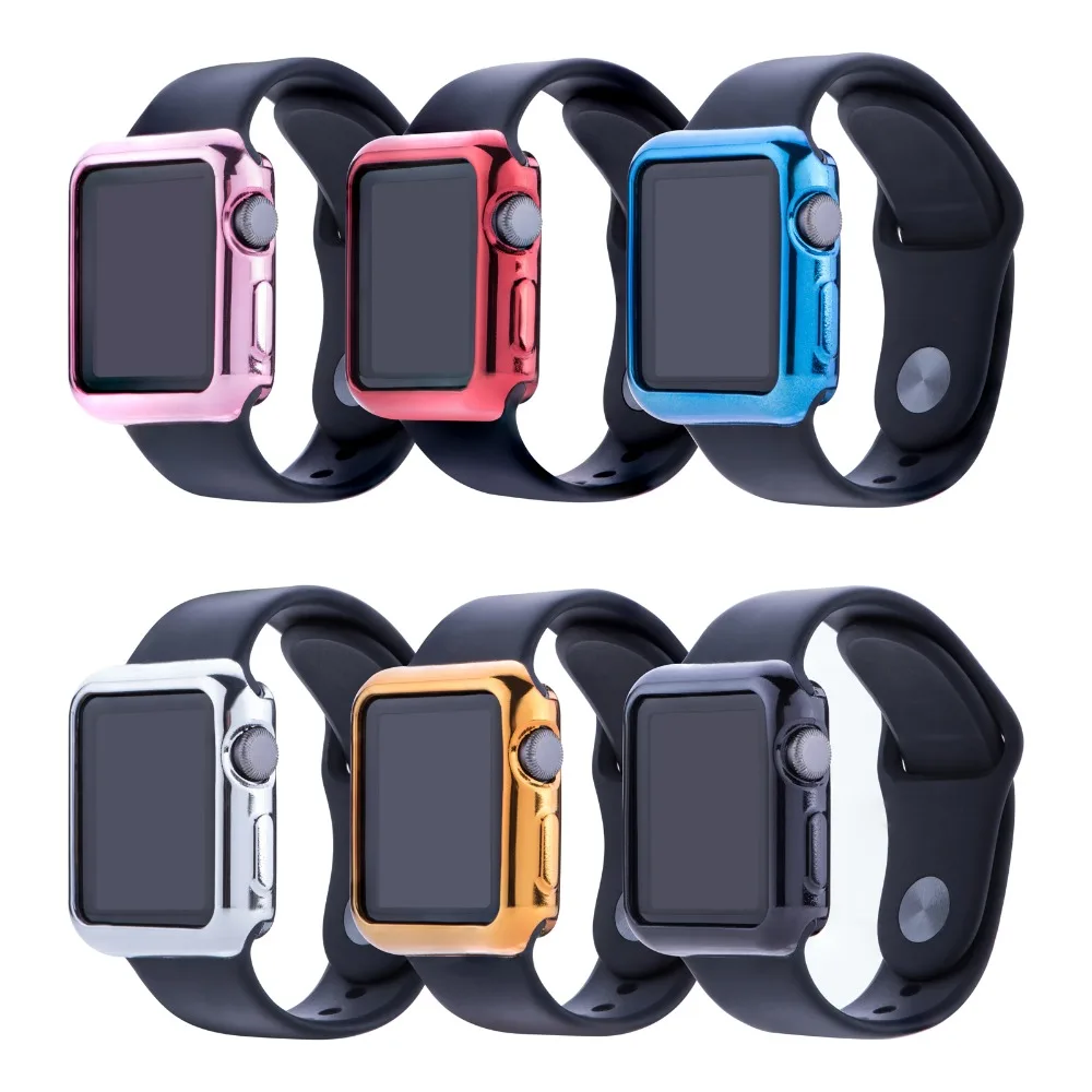 Bemorcabo Мягкий ТПУ защитный чехол для часов рамка Apple Watch 1 2 3 серии 38 мм 42 покрытие