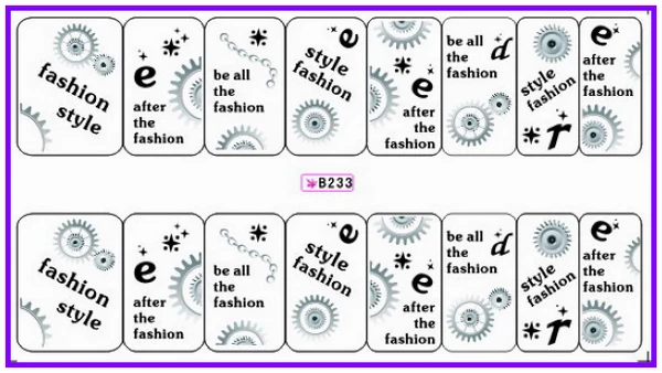

GLITTER POWDER NAIL TATTOOS STICKER WATER DECAL NAIL ART CARTOON CAP HOT AIR BALLON BOOTS B233-240
