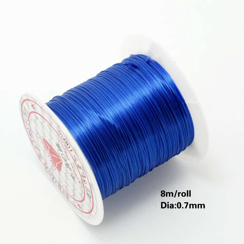 Buy 0.7MM Elastic Bead Wire 16m/lot Blue For Necklace