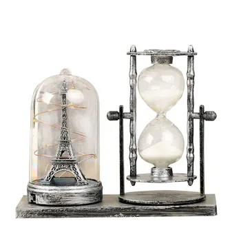 

'The Best' Vintage Sand Glass LED Light Tower Table Lamp Home Decorations Ornaments 889