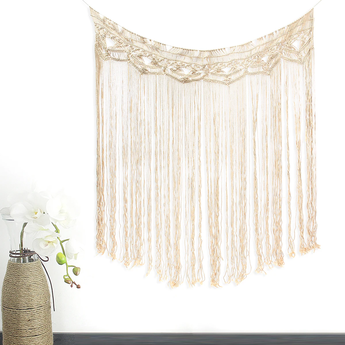 

160x170cm Retro Handmade Wall Hanging Bohemian Macrame Knitting Tapestry Boho Wall Hanging Tapisserie Home Decoration
