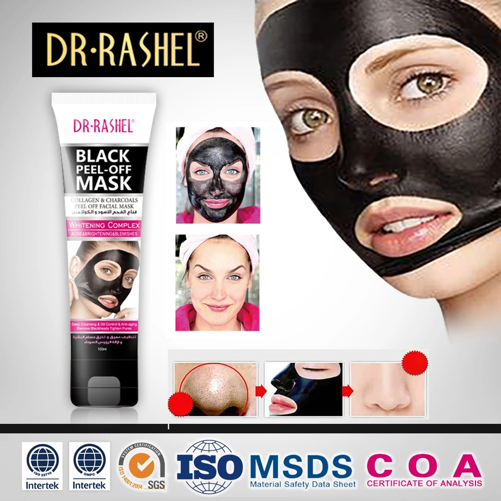 

Black face mask charcoal maske beauty blackhead remover deep cleansing facial peel off masker de bravo masqu points noirs remove