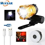 Z30 15000LM T6 LED Light Bike/Bicycle/Light Set USB Rechargeable Headlight/Flashlight Waterproof Zoomable Cycling Lamp for Bike