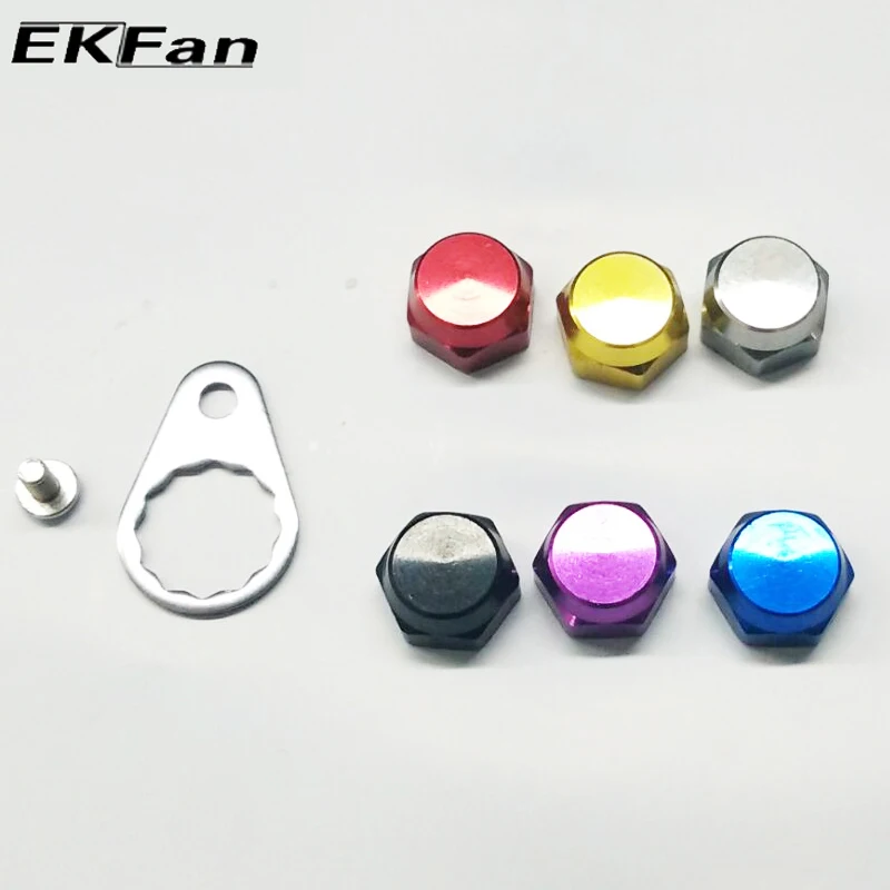 

EKFan Left Hand Right Hand Crank Nut Screw With Plate For Fishing Reel Screw Cap For Daiwa ABU Reel