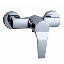 Free shipping inwall mounted bathroom shower faucet with polished chrome shower faucet by solid brass shower mixer tap