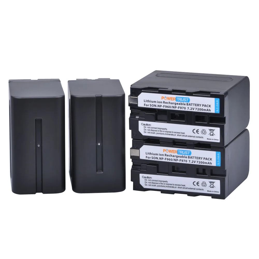 

4Pcs 7200mAh NP-F960 NP-F970 Camcorder batteries for Sony NP F970 NP F960 F970 F960 NP-F550 F770 F750 F960 F970 Battery