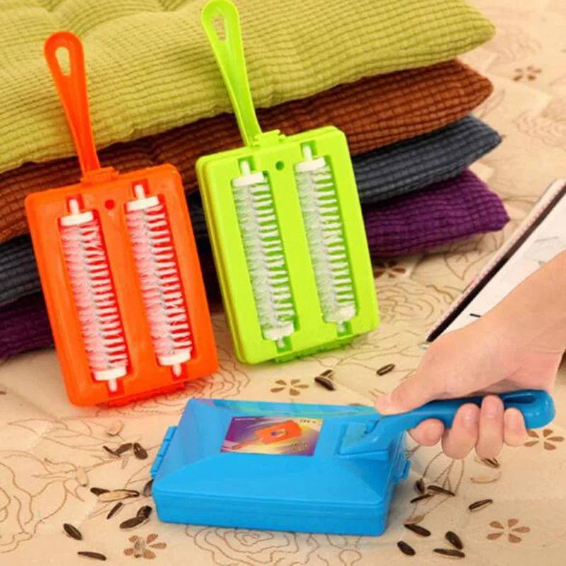 

1pc Carpet Table Brush Plastic Handheld Crumb Sweeper Sofa Bed Brush Cleaner Collector Roller For Home Cleaning Tools