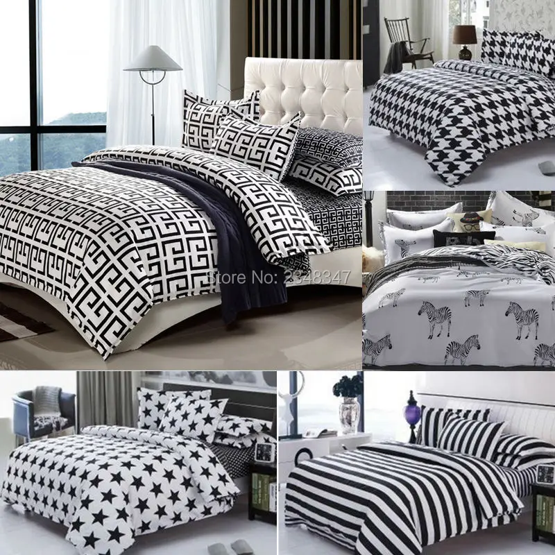 Moda 4 Pcs Twin Full Queen Size Colcha De Cama Edredom Set Capa De