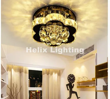 

Modern Chrome Art decration 90-265V Modern Hot Sale Floral Style Design LED Crystal Ceiling Lamp Luster Remote LED Crystal Light