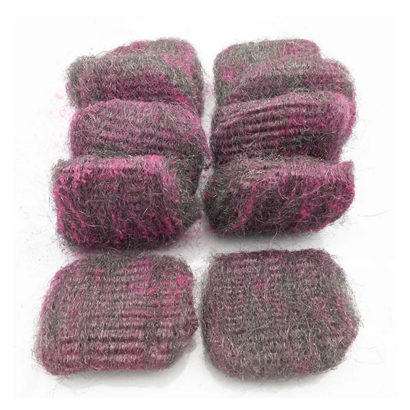 

10 Pcs Multipurpose Clean Decontamination Artifact Nanometer Technology Superfine Steel Wire Ball Kitchen Derusting Soap Brush