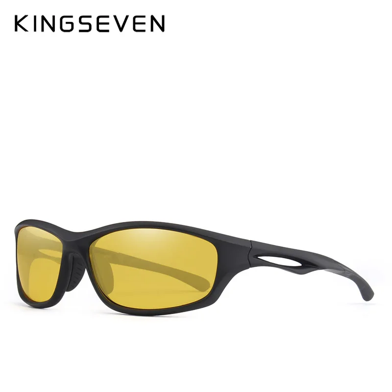 KINGSEVEN Men Driving Sunglasses Polarized Mirror Sun Glasses Classic Night  Goggles Brand Designer Eyewear UV400 Gafas