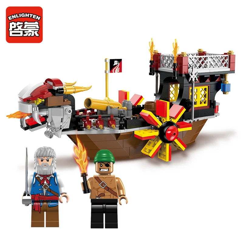 

Enlighten Pirate Series Son of the sea Building Blocks Sets Compatible With Big Brand DIY Construction Bricks