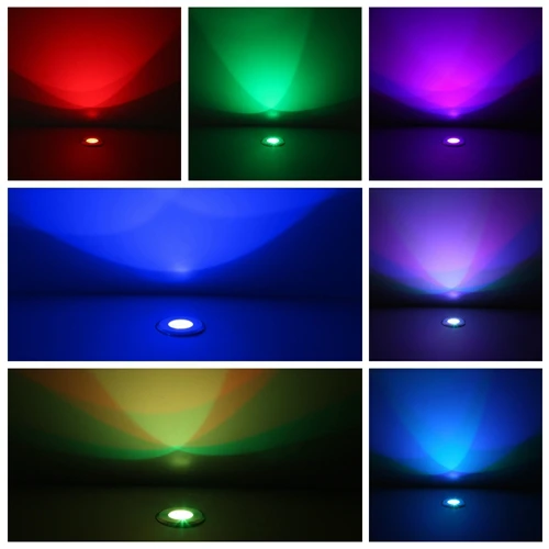 changeable Stainless Steel IP67 DC12V 0.65W~2W Deck Outdoor Landscape Light on the Lawn Led Inground Lighting Lamp Yard 10pcs/set F106-10 - Испускаемый цвет: changeable