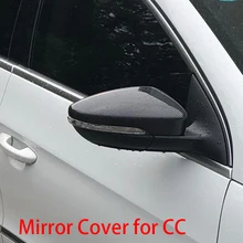 For Volkswagen VW CC 2010- Full Replacement carbon fiber look Car Side Mirror Cover carbon fiber look side caps