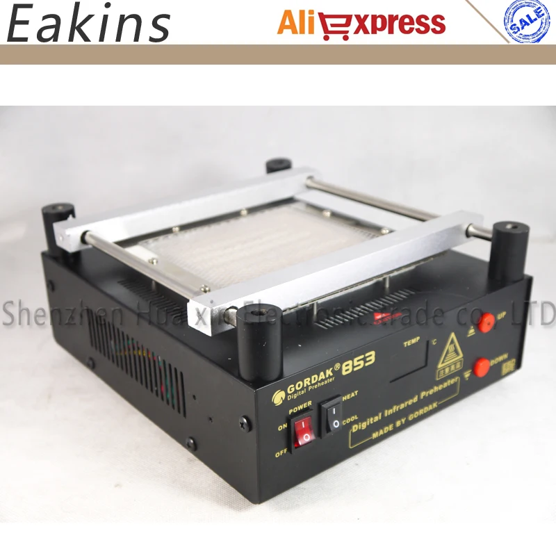 

Gordak 853 Preheat station BGA rework station digital infrarred preheater for Preheat PCB desoldering IR preheating station
