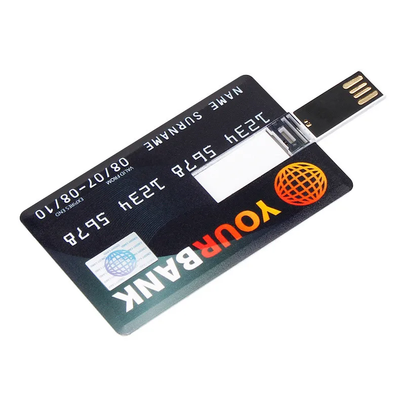 Credit Card USB Flash 128GB USB 2.0 flash stick 32GB Pen drive memory stick 64GB pendrive real capacity 4GB 8GB 16GB free LOGO (8)