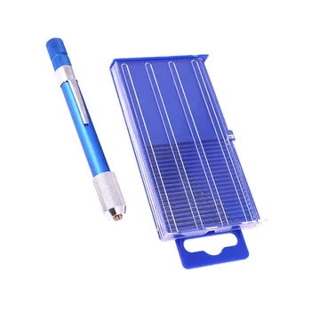 

21Pcs/set Mini Drill Twist Micro-drill Bits Set & Aluminum Hand Drill & Case
