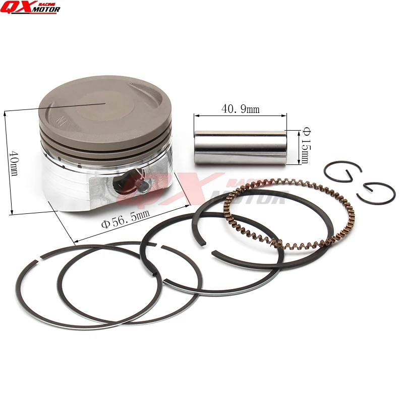 

LF150cc Piston kit 56.5mm Piston 15mm Pin Piston Ring Set for Lifan150cc Engine Horizontal Engine Chinese Pit Bike Dirt Bike