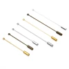 Mibrow 40pcs/lot 50mm 70mm Gold Silver Color Loop Eye Brooch Pins Base Broocher with Safety Pins Stopper for DIY Jewelry Making ► Photo 2/6