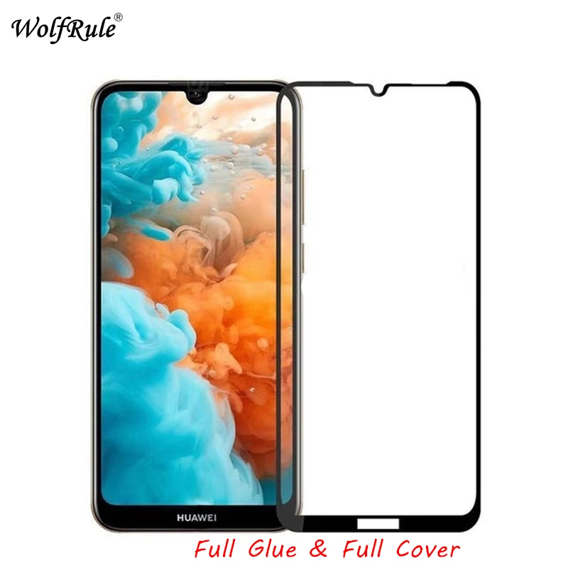 Защитная пленка для ЖК-экрана Huawei Y7 Prime 2019 полностью клеевое стекло полное