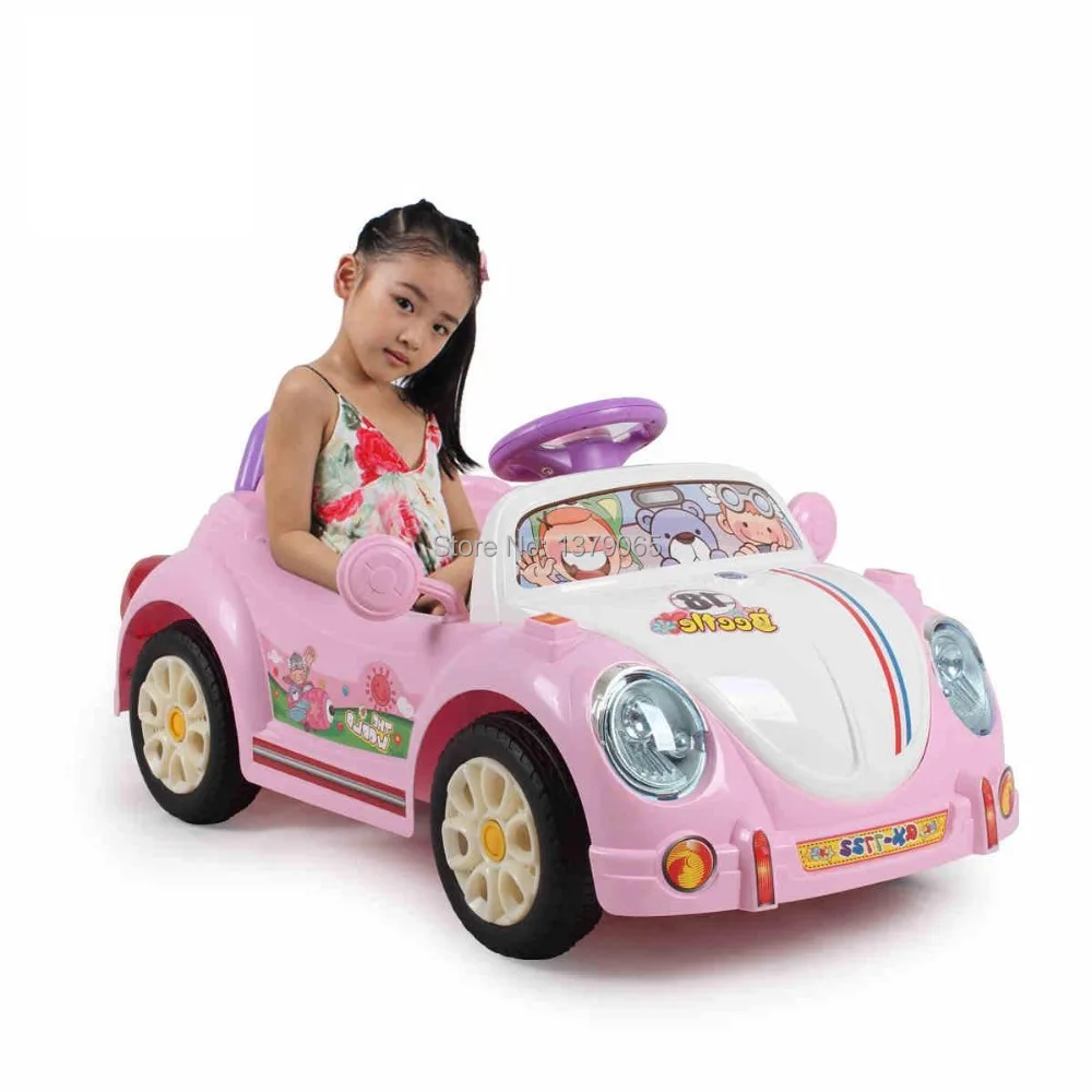 electric car for kids ride on with remote control and music beetle car