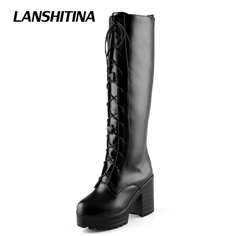 high heel waterproof boots