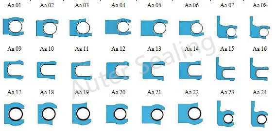 210x197x9,5 PTFE уплотнение Пружинные уплотнительные клапаны/части сепаратора динамические/статические вращающиеся губы стали радиальные кольца u-образной формы