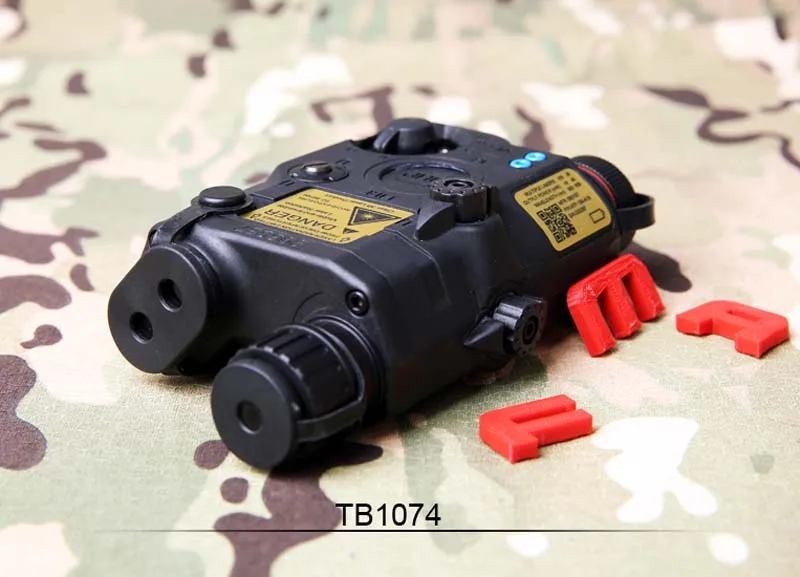 Тактический FMA военный PEQ LA5-C обновленная версия светодиодный Белый свет+ красный лазер с ИК линзы BK/DE/FG батарея Чехол - Цвет: BK