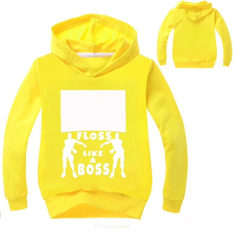 DLF/ свитер с принтом «Как Босс» для детей от 2 до 16 лет Детская уличная одежда в стиле хип-хоп для мальчиков, толстовки с капюшоном для маленьких девочек новое пальто для подростков - Цвет: COLOR 9