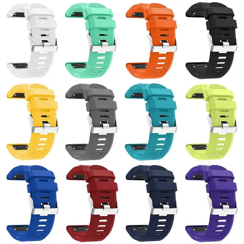 

Colorful Soft Silicone Quick Release Watch Band Bracelet Strap Replacement for Garmin Fenix 5X GPS Smart Watch