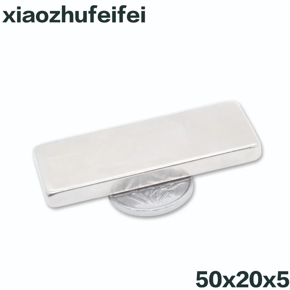 50pcs Cuboid Block 50mm x 20mm 5mm Rare Earth magnets Neodymium Magnet 50*20*5mm 50mm*20mm*5mm | Обустройство дома