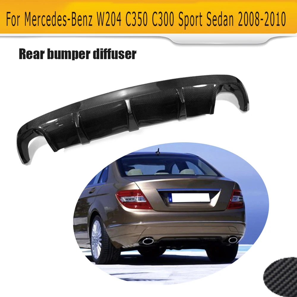 C Class Rear Diffuser Carbon Fiber Rear Bumper Diffuser for For