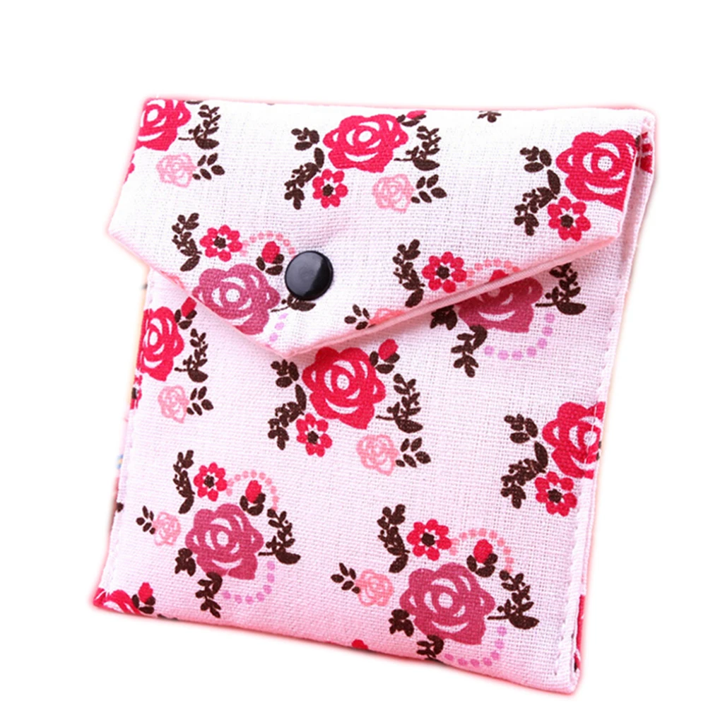 3 Colors Female Hygiene Sanitary Napkins Package Flower Print Sanitary